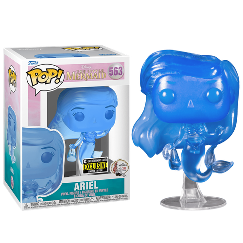 Фигурка Funko POP Ariel with Bag Blue Translucent со стикером (Эксклюзив Entertainment Earth) из мультфильма Little Mermaid 563