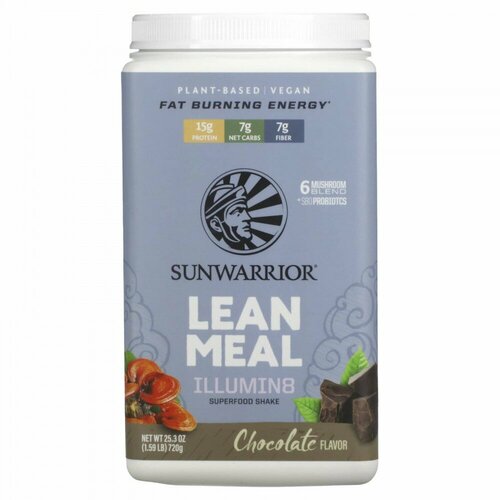 Sunwarrior, Illumin8 Lean Meal, шоколад, 1,59 фунта (720 г)