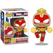 Фигурка Funko POP Captain Marvel Gingerbread Man из серии Marvel Holiday 936