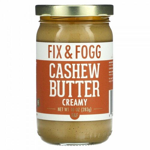 Fix & Fogg, Cashew Butter, Creamy, 10 oz (283 g)