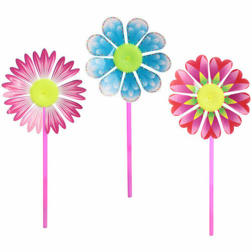 Ветрячок Цветочек d-17 см 38 см микс 349₽