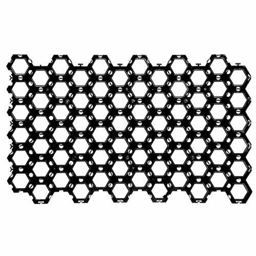 Решетка газонная Color-X черная 1 кв/м (4 шт/уп) решетка газонная gidrolica eco normal пластиковая 530х430х33мм класс с250 в упаковке 20 модулей для покрытия 4 5 м кв