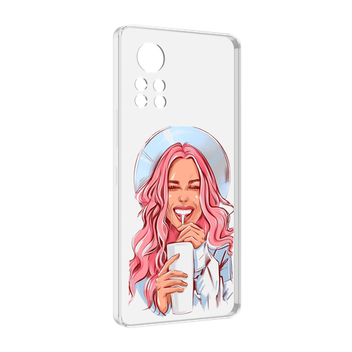 Чехол MyPads веселая-девушка-модель женский для Infinix Note 12 i X667 задняя-панель-накладка-бампер