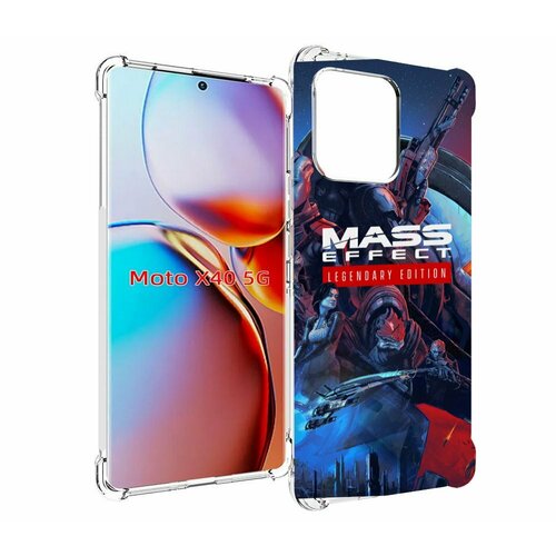 Чехол MyPads Mass Effect Legendary Edition для Motorola Moto X40 задняя-панель-накладка-бампер