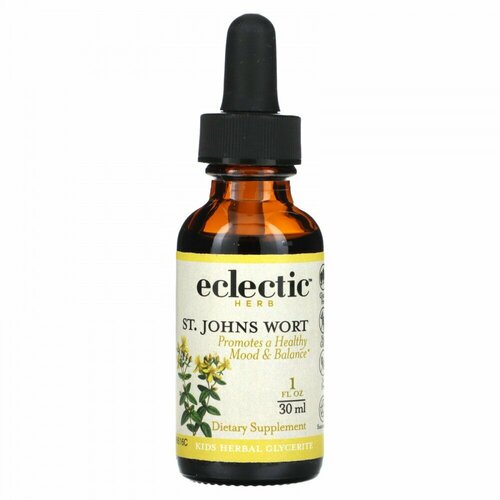 Eclectic Institute, Kids Herbal Glycerite, St. John&#x27; s Wort, 1 fl oz (30 ml)