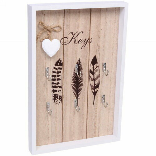 Ключница - панно настенная марципан 6 крючков 3020см 462₽