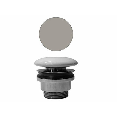 GSI Донный клапан для раковин без перелива серый беж матовый PVC05