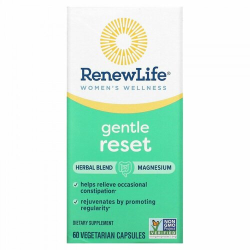 Renew Life, Women&#x27; s Wellness, Gentle Reset , 60 Vegetarian Capsules