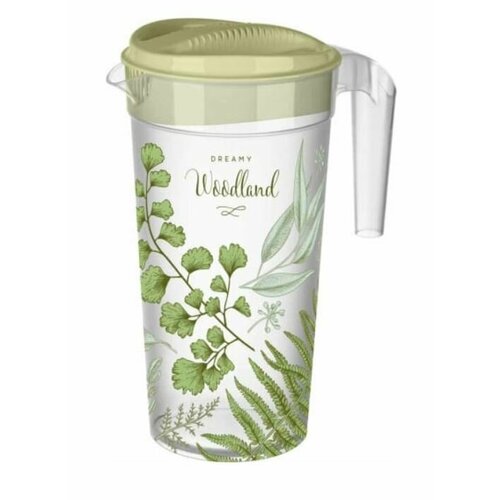 Кувшин Бытпласт с крышкой и декором зеленый 15л 510₽