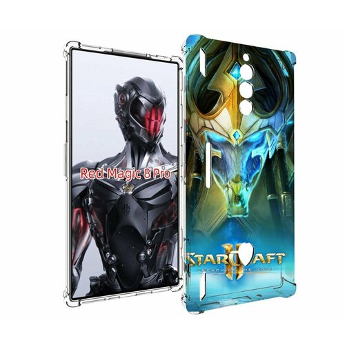 Чехол MyPads StarCraft II Legacy of the Void для ZTE Nubia Red Magic 8 Pro / Red Magic 8 Pro Plus задняя-панель-накладка-бампер чехол mypads starcraft ii legacy of the void для itel vision 3 plus itel p38 pro задняя панель накладка бампер