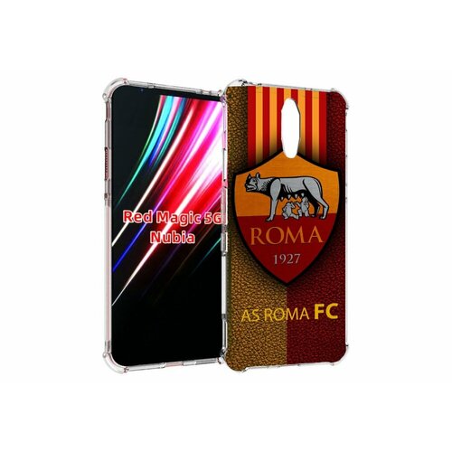 Чехол MyPads фк рома для ZTE Nubia Red Magic 1 5G задняя-панель-накладка-бампер чехол mypads фк цск лошадка россия для zte nubia red magic 1 5g задняя панель накладка бампер