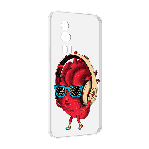 Чехол MyPads слушай сердце для Xiaomi Redmi K60 задняя-панель-накладка-бампер