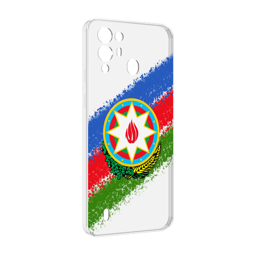 Чехол MyPads герб флаг Азербайджана для Blackview A55 Pro задняя-панель-накладка-бампер чехол mypads герб флаг эстонии 2 для blackview a55 pro задняя панель накладка бампер
