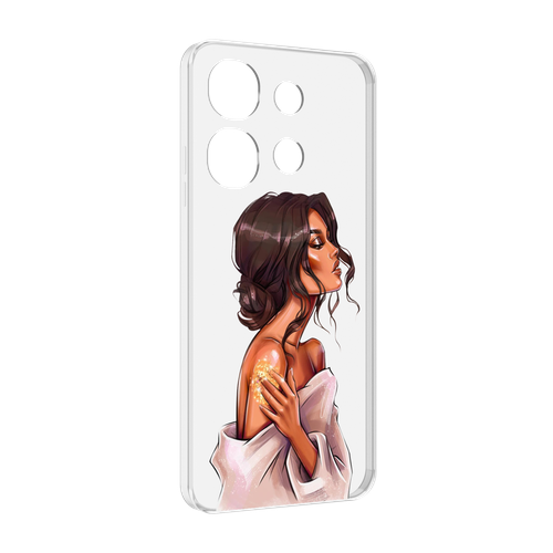 Чехол MyPads Девушка-нежная женский для Tecno Spark Go 2023 (BF7) / Tecno Smart 7 задняя-панель-накладка-бампер