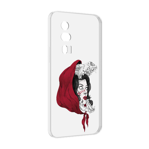 Чехол MyPads Красная шапочка и волк женский для Xiaomi Redmi K60 задняя-панель-накладка-бампер