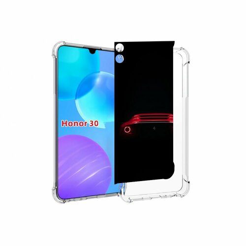 Чехол MyPads ferrari феррари 1 для Huawei Honor 30 Lite задняя-панель-накладка-бампер