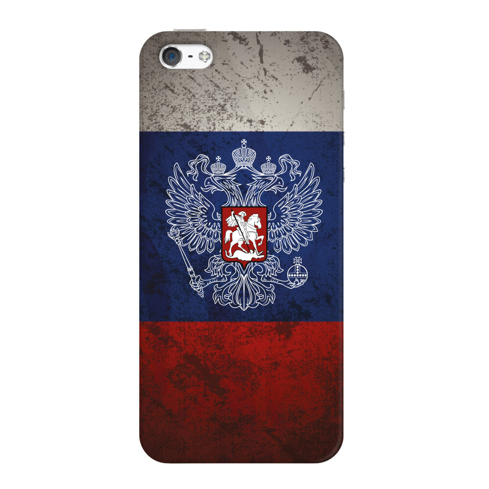 Чехол и защитная пленка для Apple iPhone 5/5S Deppa Art Case Patriot флаг