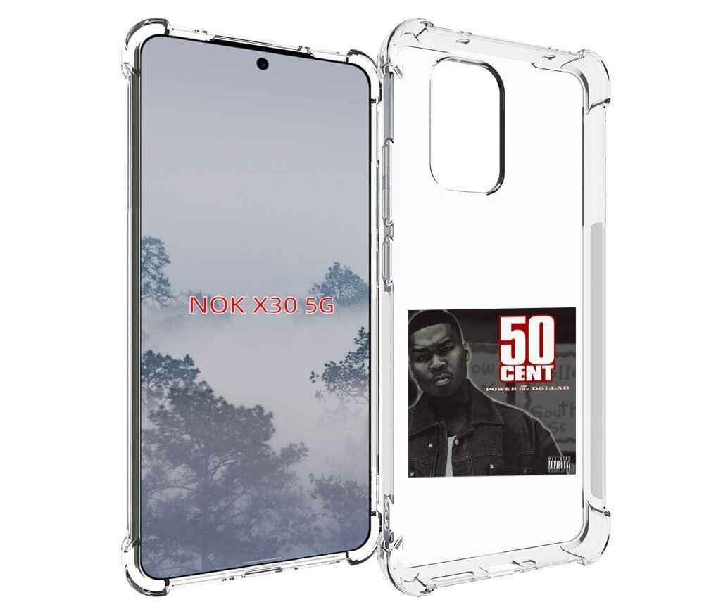 Чехол MyPads 50 Cent - Power Of The Dollar для Nokia X30 5G задняя-панель-накладка-бампер