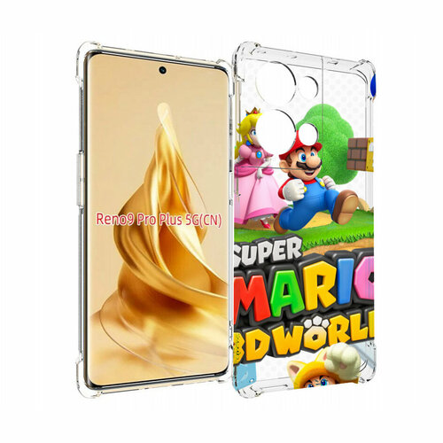 чехол mypads super mario 3d world для samsung galaxy s23 plus задняя панель накладка бампер Чехол MyPads Super Mario 3D World для OPPO Reno 9 Pro + Plus задняя-панель-накладка-бампер