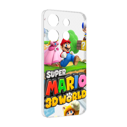 Чехол MyPads Super Mario 3D World для Infinix Smart 7 задняя-панель-накладка-бампер