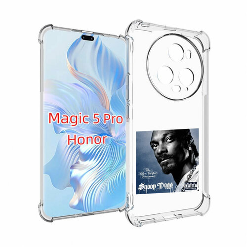 Чехол MyPads Snoop Dogg THA BLUE CARPET TREATMENT для Honor Magic 5 Pro задняя-панель-накладка-бампер чехол mypads snoop dogg tha blue carpet treatment для xiaomi 12t pro задняя панель накладка бампер