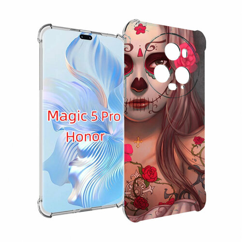 Чехол MyPads девочка в рисунках для Honor Magic 5 Pro задняя-панель-накладка-бампер чехол mypads девочка в рисунках для honor magic 5 pro задняя панель накладка бампер