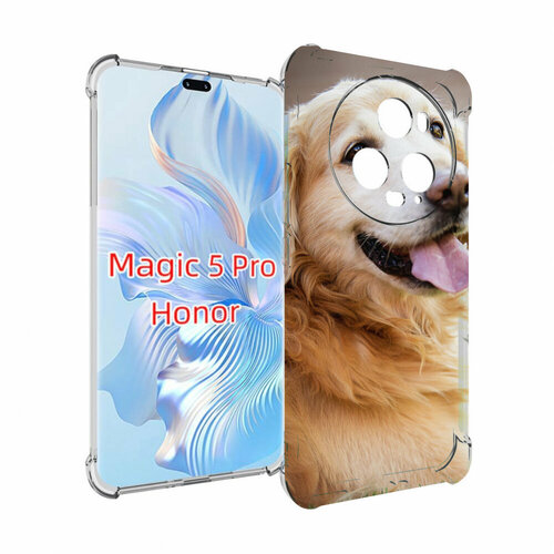 Чехол MyPads золотистый ретривер для Honor Magic 5 Pro задняя-панель-накладка-бампер чехол mypads золотистый ретривер для huawei honor 30 lite задняя панель накладка бампер