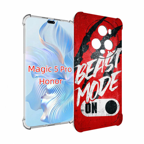 Чехол MyPads BEAST inside You для Honor Magic 5 Pro задняя-панель-накладка-бампер чехол mypads beast inside you для tecno pop 5 go задняя панель накладка бампер