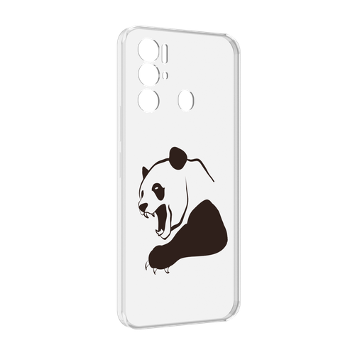 Чехол MyPads злая-панда для Tecno Pova Neo 4G задняя-панель-накладка-бампер