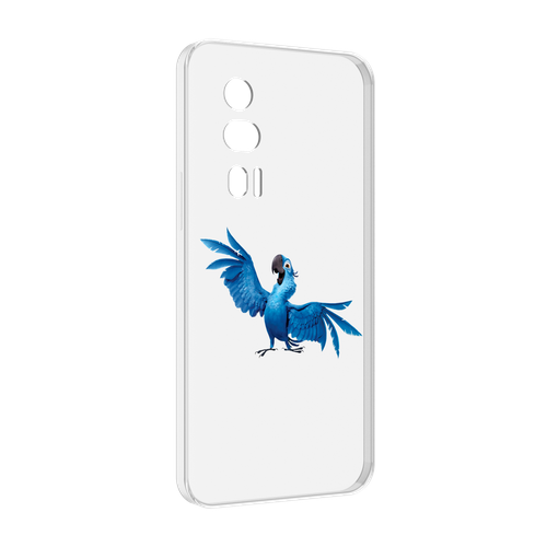 Чехол MyPads голубой-попугайчик для Xiaomi Redmi K60 задняя-панель-накладка-бампер чехол mypads голубой попугайчик для xiaomi redmi 10a задняя панель накладка бампер