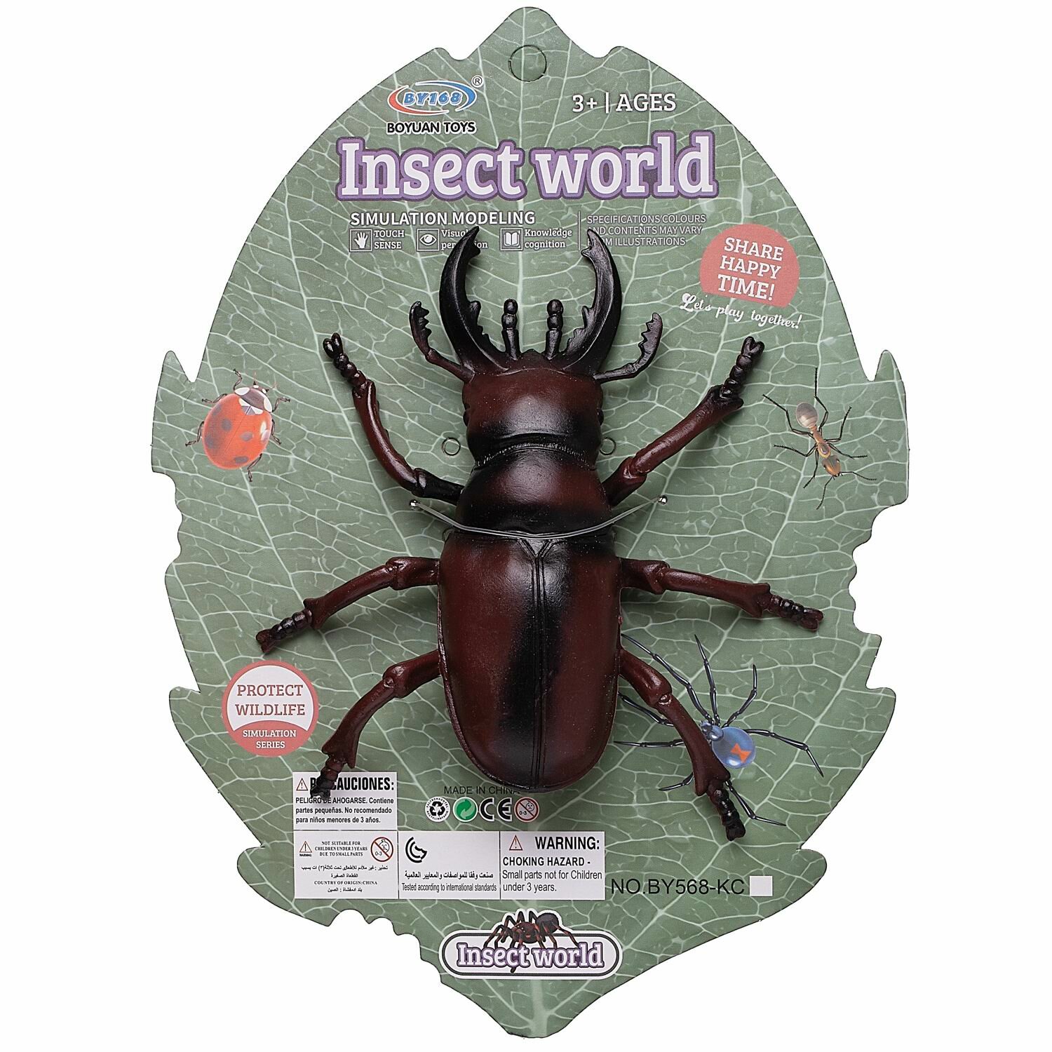 Фигурка гигантская Junfa насекомого &quotЖук-геркулес&quot, на блистере WA-25523