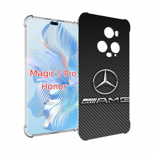 Чехол MyPads мерседес амг мужской для Honor Magic 5 Pro задняя-панель-накладка-бампер