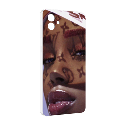 Чехол MyPads лицо девушки тень женский для Samsung Galaxy M04 задняя-панель-накладка-бампер чехол mypads абстракция девушки женский для samsung galaxy m04 задняя панель накладка бампер