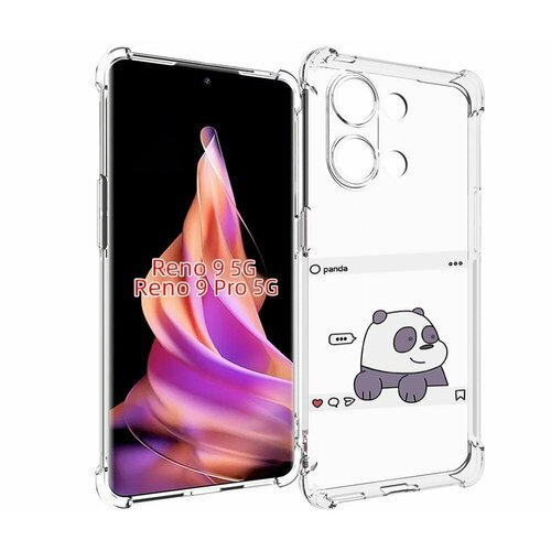 чехол mypads пандочка фотка для oppo reno7 pro 5g задняя панель накладка бампер Чехол MyPads пандочка-фотка для OPPO Reno 9 / Reno 9 Pro задняя-панель-накладка-бампер