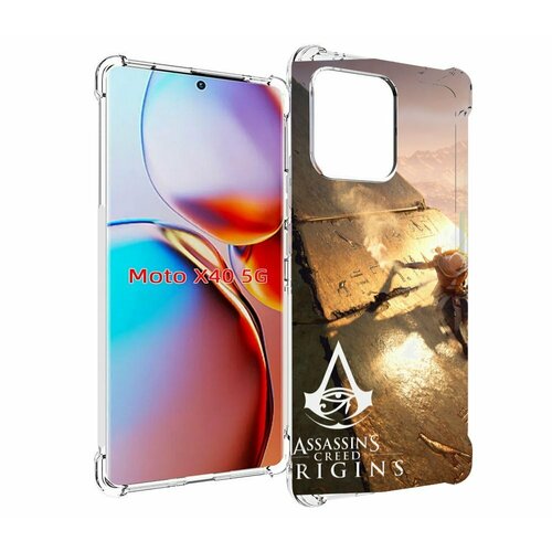 Чехол MyPads Assassin's Creed Origins для Motorola Moto X40 задняя-панель-накладка-бампер чехол mypads assassin s creed odyssey для motorola moto x40 задняя панель накладка бампер