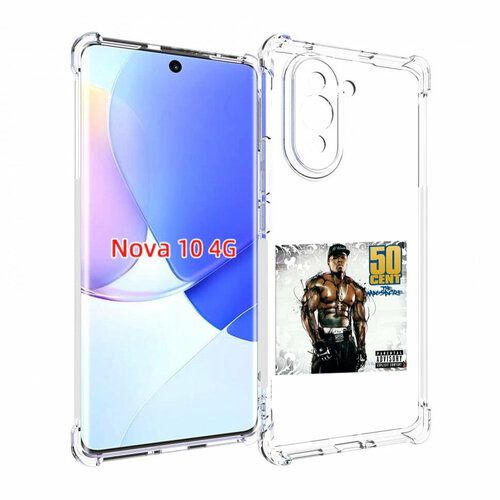 Чехол MyPads 50 Cent - The Massacre для Huawei Nova 10 задняя-панель-накладка-бампер чехол mypads 50 cent the big 10 для huawei nova 10 задняя панель накладка бампер