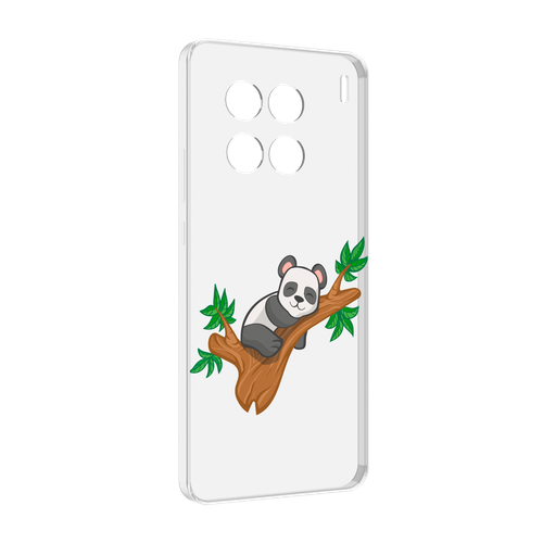 Чехол MyPads панда-на-деревце для Vivo X90 Pro задняя-панель-накладка-бампер