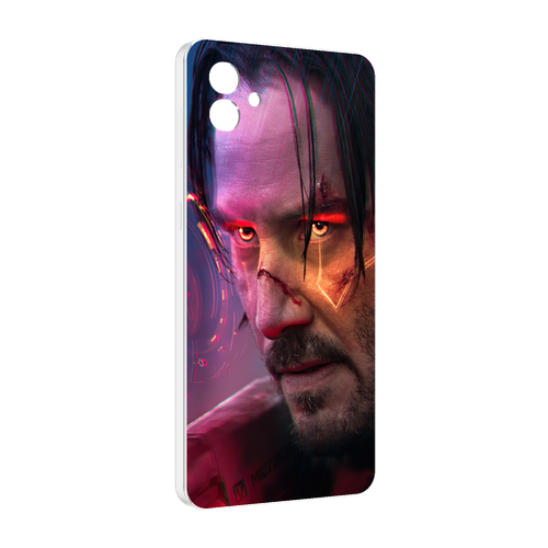 Чехол MyPads cyberpunk 2077 Джонни Сильверхенд для Samsung Galaxy M04 задняя-панель-накладка-бампер чехол mypads cyberpunk 2077 джонни сильверхенд для samsung galaxy m53 sm m536 задняя панель накладка бампер