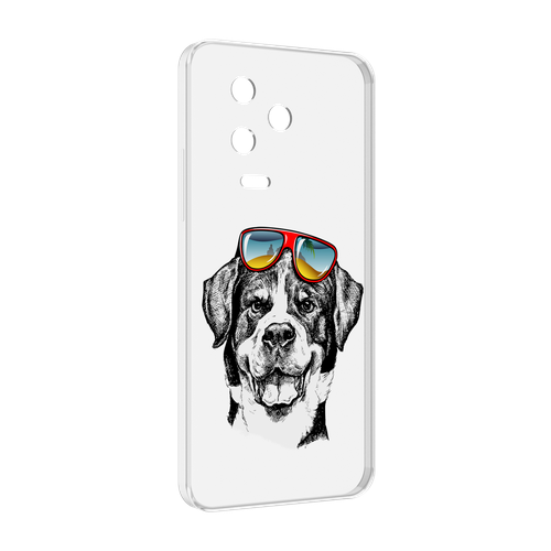 Чехол MyPads счастливая собака для Infinix Note 12 Pro 4G X676B задняя-панель-накладка-бампер