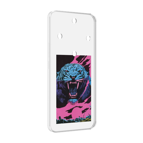 Чехол MyPads лев с розовыми зубами для Honor Magic 5 Lite / Honor X9a задняя-панель-накладка-бампер