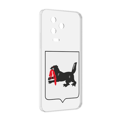 Чехол MyPads герб-игркутской-области для Infinix Note 12 Pro 4G X676B задняя-панель-накладка-бампер