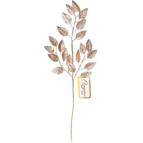 Ветка декоративная «Волшебные листья» 50 см, Шампань