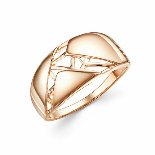 фото Кольцо rusgoldart, красное золото, 585 проба, размер 18.5, золотой, красный