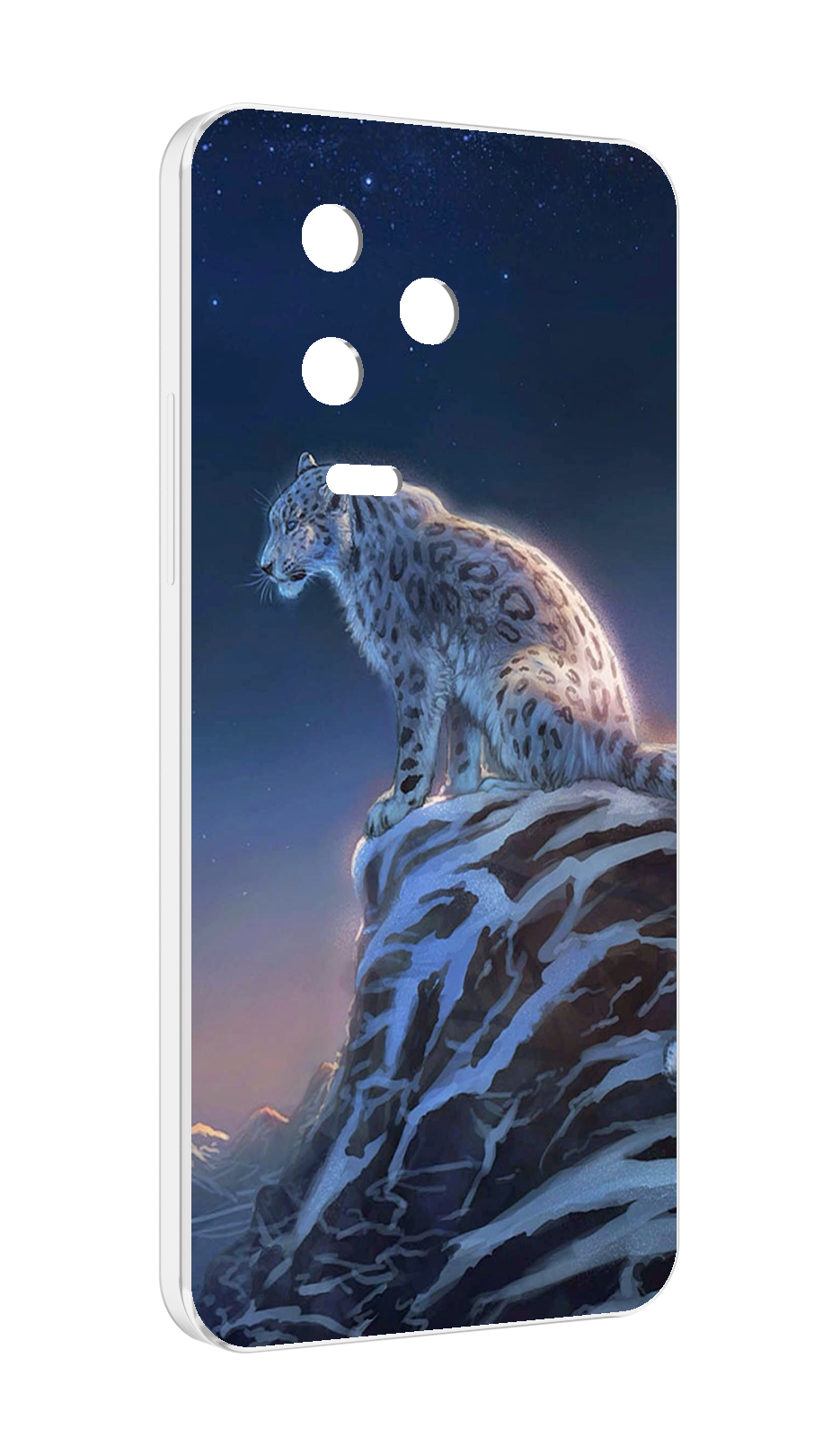 фото Чехол MyPads Одинокий-Барс для Infinix Note 12 Pro 4G X676B задняя-панель-накладка-бампер