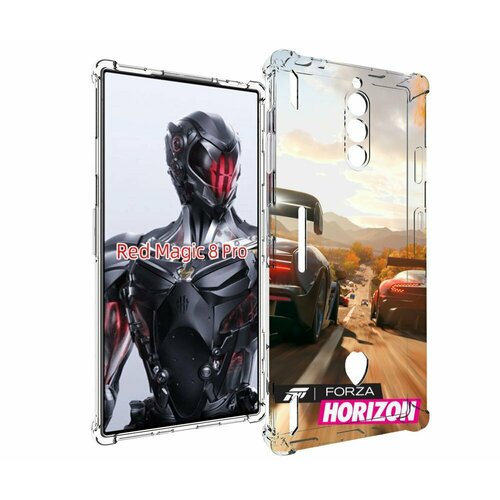 Чехол MyPads Forza Horizon для ZTE Nubia Red Magic 8 Pro / Red Magic 8 Pro Plus задняя-панель-накладка-бампер