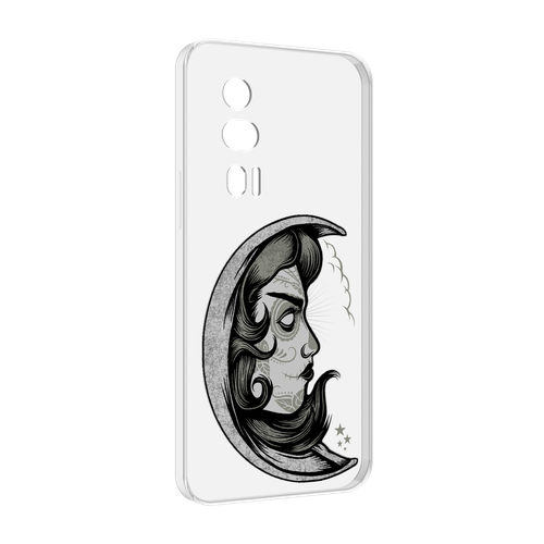 Чехол MyPads черно белая луна с лицом для Xiaomi Redmi K60 задняя-панель-накладка-бампер чехол задняя панель накладка бампер mypads черно белая луна с лицом для xiaomi redmi 8 противоударный