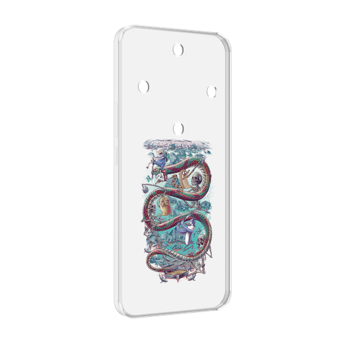 Чехол MyPads время приключений страшилка для Honor Magic 5 Lite / Honor X9a задняя-панель-накладка-бампер
