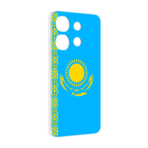 Чехол MyPads флаг Казахстана-1 для Tecno Spark Go 2023 (BF7) / Tecno Smart 7 задняя-панель-накладка-бампер чехол mypads оригинал надпись для tecno spark go 2023 bf7 tecno smart 7 задняя панель накладка бампер