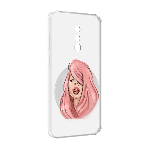 Чехол MyPads лицо-девушки-с-розовыми-волосами женский для Blackview BV5200 задняя-панель-накладка-бампер