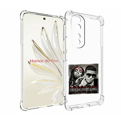Чехол MyPads Drake - Official White Label для Honor 80 Pro задняя-панель-накладка-бампер
